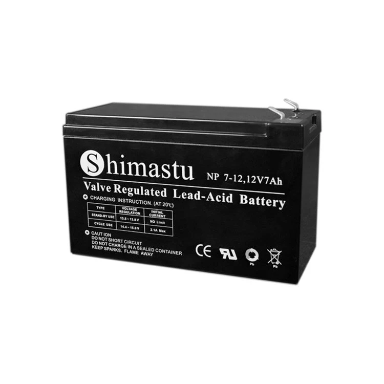 Batterija tal-Aċidu taċ-Ċomb Irregolata bil-Valv 12V 7AH